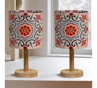 Bellaluma LAMPARITAS Mesita Noche Lampara Mesita Noche Lampara Mesa Candeeiro Mesa de Cabeceira Lamparas de Mesita de Noche Lampara Dormitorio (Italian Gresiti, 2 unidades)
