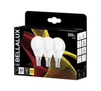 BELLALUX Lámpara LED, casquillo E14, blanco cálido (2700K), mate, forma de gota, sustituye a la bombilla convencional de 25W, paquete doble
