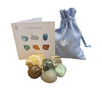 BellaMira Lifestyle Accessories Cristales de buena calidad: selección premium de 6 piedras diseñadas en el Reino Unido para sinceridad, calma, verdad, coraje y conexión a tierra. Viene con bolsa de re
