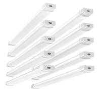 Bellanny 120CM Pantalla LED Lineal Tubos integrado 40W 4000LM Conectable Fluorescente Lámparas de Techo, 6500K Blanco Fría IP65 Luminaria Led para Oficina Garaje Sotano Taller Baño Cocina Armario,10Pc