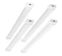 Bellanny 90CM Pantalla LED Lineal Tubos integrado 30W 3000LM Conectables Fluorescente Lámparas de Taller, 4500K Blanco neutro IP65 Luminaria Led para Oficina Garaje Sotano Baño Cocina Armario,4Pcs