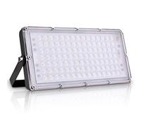 Bellanny Focos LED Exterior 100W 10000LM Foco Proyector LED IP65 Impermeable Iluminación de seguridad, 105LEDs 3000K Blanco cálida Floodlight Apliques para Jardín Casa Garaje Patio Terraza Campo