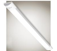 Bellanny LED Fluorescente 115cm, 40W 4800LM Lámpara LED de Techo, 4500K Blanco Neutro Neon Led Tubo, IP40 130°Ángul Luz de Garaje, LED Batten Light para Sala Oficina Taller Almacén Baño Cocina Barra