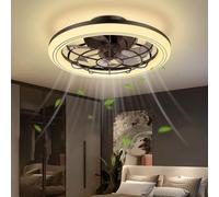 Bellanny Ventilador Techo con Luz y Mando | Ø49cm 75W Lampara de techo regulables | 3000K-6500K Plafon LED con Ventilador, 6 velocidades, Memoria, Tempo, Ceiling light with Fan para Dormitorio Salon