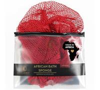 Bellanomi Esponja exfoliante africana auténtica de origen ético de Nigeria, 114 cm de largo (ciruela)