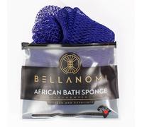 Bellanomi Esponja exfoliante africana - Auténtica/de origen ético de Nigeria/45 pulgadas de largo (azul marino)