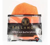 Bellanomi Esponja exfoliante africana - Auténtica/de origen ético de Nigeria/45 pulgadas de largo (mandarina)