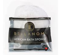 Bellanomi Esponja exfoliante africana auténtica de origen ético de Nigeria de 45 pulgadas de largo (blanco)