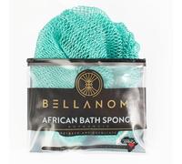 Bellanomi Esponja exfoliante africana auténtica de origen ético de Nigeria de 45 pulgadas de largo (turquesa)