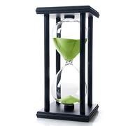 Bellaware Reloj de Arena de 60 Minutos, Temporizador de Arena de Madera, Verde