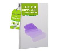 BELLE ARTI - Lienzo para pintar 100 x 100 cm grano medio con marco alto - Lienzo pintura para artistas y aficionados - Marco para cuadros tensión ajustable - 100% algodón para aceite, acrílico y otros