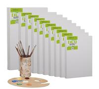 Belle Arti - Lienzo para pintar 50 x 90 x 1,7 cm - Lienzo de pintura fabricado en Italia para artistas y aficionados - Marco para cuadros robusto, tensión ajustable - Tela de algodón 100% para aceite