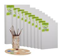 Belle Arti - Lienzo para pintar 80 x 90 x 1,7 cm con travesaño en cruz - Lienzo de pintura Made in Italy para artistas Marco para cuadros robusto, tensión ajustable - Tela de algodón 100% para óleo,