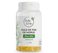 Belle & Bio Aceite de hígado de bacalao 120 cápsulas blandas