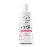 Belle&Bio - Espuma de ducha con hidrolato de flor de azahar, certificado Cosmos por Ecocert, 200 ml