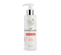 Belle & Bio - Leche desmaquillante sin aclarado facial, para todo tipo de pieles, certificado ecológico por Ecocert, 200 ml