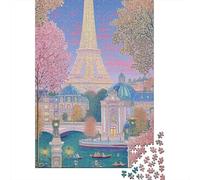 Belle Époque París Puzzle Adultos 1000 Piezas Juegos EduGatoivos para Decoración del Hogar Juego De Rompecabezas Cumpleaños Stress Relief 1000pcs (75x50cm)