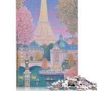 Belle Époque París Puzzles 500 Piezas para Adultos EduGatoional Game Cumpleaños Decoración Juego De Rompecabezas Stress Relief Toy 500pcs (52x38cm)