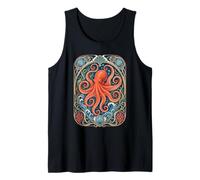 Belle Epoque Pulpo Vintage Ocean Art Camiseta sin Mangas