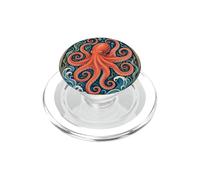 Belle Epoque Pulpo Vintage Ocean Art PopSockets PopGrip para MagSafe