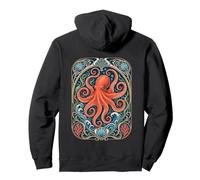 Belle Epoque Pulpo Vintage Ocean Art Sudadera con Capucha