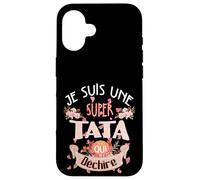 Belle idee Cadeau Je Suis UNE Super Tata qui déchire Carcasa para iPhone 16