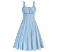 Belle Poque BP0380S22 - Vestido de cóctel para Mujer, Estilo Informal, Corte A, Azul Claro, S