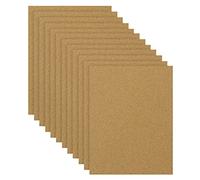 BELLE TE - Panel Liege natural (paquete de 12), 27,8 x 21,4 cm, 2 mm de grosor, placa Liege tamaño A4 para reemplazar un tablero, decoración de pared y posavasos