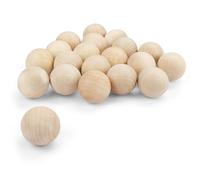 Belle Vous Bolas Madera sin Acabado 5 cm para Manualidades - 20 Madera Redonda 50 mm de Diámetro - Mini Cuentas Sin Agujero para Manualidades y Hacer Joyas