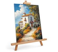 Belle Vous Caballete de Mesa de Madera para Mostrar Arte 83 cm Caballete Pintura Sobremesa Haya Natural Trípode para Mostrar Lienzos, Caballete Pintura Arte, y Marcos Manualidades