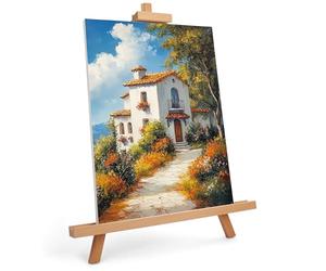 Belle Vous - Caballete de madera en forma de A - Caballete de madera 83 cm - Caballete de pintor trípode de madera natural para pintura sobre lienzo, visualización fotográfica, dibujo, presentación