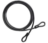 Belle Vous Cable Antirrobo Bici - 4,5 m de Largo - 10 mm de Grosor - Cable Acero Plastificado Negro - Cable de Seguridad Cubierto de Vinilo y Bucle en Ambas Puntas - Cable Bicicleta