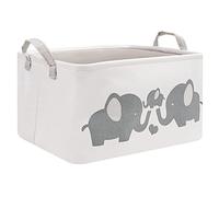 Belle Vous Cesta Ropa Sucia y Almacenaje Plegable 22 x 27 x 37,5 cm - 17 Litros Cesto Juguetes de Tela Plegable para Organizar con Asas - Cesta Colada