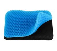 BELLE VOUS Cojin para Silla de Gel Grosor Doble - Diseño de Panal Grande con Funda Antideslizante - Cojin Silla Oficina, Casa, Coche - Cojin Coxis, Alivio Dolor de Espalda, Ciática, Presión Rabadilla