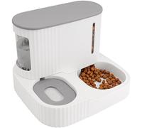 Belle Vous Comedero y Bebedero para Perros y Gatos 2 en 1 Automático de Gravedad - Capacidad de 850 ml - Perros Grandes, Pequeños, Gatitos, Cachorros - Fácil de Limpiar - Comida Seca y Húmeda