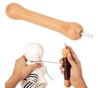Belle Vous Herramienta Bobinadora Hilo con Conector Madera de Haya para Teñir Camisetas - Halar o Estirar Hilo para Teñido Anudado - Bobinadora de Mano Manualidades Adultos - Camiseta Tie Dye