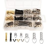 Belle Vous Kit para Colgar Cuadros (Pack de 415) Gancho Diente de Sierra, Ganchos en D Variados y Tornillos - Ganchos Cuelga Cuadros, Arte, Espejos, Relojes, Tablones de Anuncios