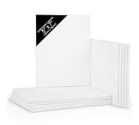 Belle Vous Lienzos para Pintar en Blanco (Pack de 12) 13 x 18cm - Set Lienzo Pequeño Preestirado - Aptos para Pintura Acrílica y al Óleo - Lienzo Blanco Apto para Bocetos y Dibujos