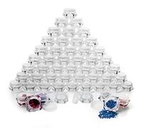 Belle Vous Pack 100 Botes Pequeños de Plastico Transparente para Cosméticos con Tapa 5ml / 5 g Botes de Plastico para Viaje Libre de BPA Vacíos para Maquillaje, Sombra de Ojos, Crema, Loción, Polvos