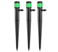 BELLE VOUS Pack de 100 Goteros para Riego - Riego por Goteo Regulable con Flujo de Agua de 360° - Estacas Aspersores para Mangueras de 4-7 mm - Gotero para Jardín y Macetas
