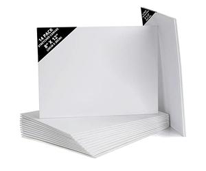 Belle Vous Pack de 14 Lienzos para Pintar en Blanco 20 x 30 cm - Set Panel de Lienzo Preestirado - Aptos para Pintura Acrílica y al Óleo - Lienzo Blanco para Bocetos y Dibujos