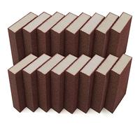 Belle Vous Pack de 16 Set de Lija Esponja Abrasiva Kit Bloque de Lija Húmeda y Seca - Lija Lavable y Reutilizable - Grano 70 Ideal para Madera, Metal y Pulido de Pared