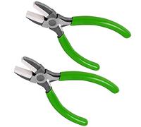 Belle Vous Pack de 2 Alicates Joyeria Mandíbulas de Nailon Doble 13,5 cm - Alicates para Bisuteria con Mango Cómodo y Muelle Doble Hoja - Pinzas Pequeñas Manualidades, Abalorios, Envolver Alambre