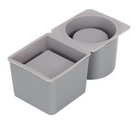 BELLE VOUS Pack de 2 Moldes Silicona Manualidades para Macetas de Concreto - 1 Cuadrado y 1 Redondo - Molde Cemento para Macetas de Suculentas/Flores, Moldes para Velas o Jarrones Decorativos