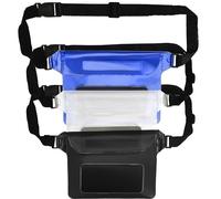 Belle Vous Pack de 3 Bolsas Estancas Impermeable para el Móvil - Riñonera Acuatica Universal Unisex - Bolsa Seca con Correa para la Cintura - Bolsa para Agua, Nadar, Playa, Senderismo, Kayak y Pesca