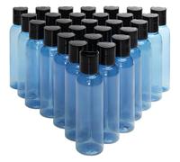 Belle Vous Pack de 30 Botellas Plastico Azul 120 ml Botes Plastico Tapa de Disco - Botes Viaje Vacíos Rellenables para Cosméticos, Loción, Champú, Jabón Liquido, Crema y Más