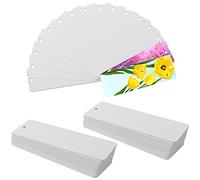 Belle Vous Pack de 300 Marca Páginas Cartón en Blanco 15 x 5 cm Punto de Libro Personalizado con Agujero para Borla - Set Marca Paginas Libros Regalo Lectura para Adultos