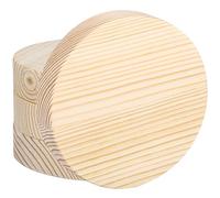 Belle Vous Pack de 4 Discos de Madera Sin Acabado - 10 cm de Diámetro y 20 mm de Grosor - Madera Manualidades Navidad, Pirograbado y Placa para Puerta - Rodajas de Madera Natural