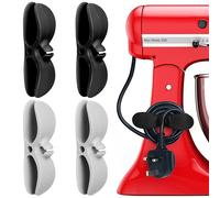 Belle Vous Pack de 4 Enrolladores Guarda Cables Adhesivo - Organizador de Cables para Electrodomesticos, Alambres, Batidoras, Cables USB, y Aparatos de Cocina - Uso en Casa, Oficina o coche