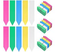 BELLE VOUS Pack de 500 Etiquetas Plantas Plástico Multicolor - 10 x 2 cm - Estaca Impermeable Jardín para Maceta/Carteles Huerto en 5 Colores Diferentes Semillero, Semillas, Plantas e Hierbas